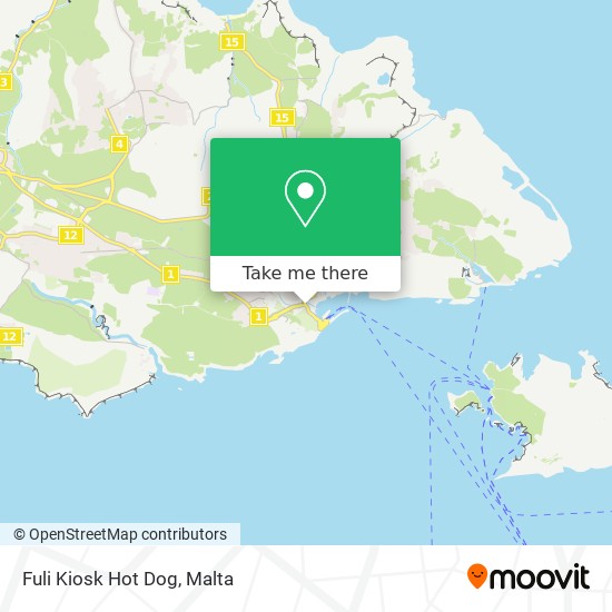 Fuli Kiosk Hot Dog map