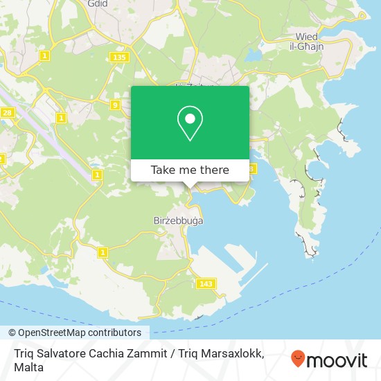 Triq Salvatore Cachia Zammit / Triq Marsaxlokk map