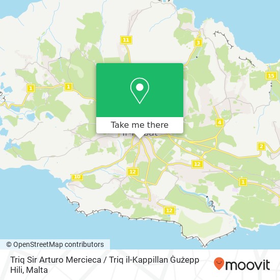 Triq Sir Arturo Mercieca / Triq il-Kappillan Ġużepp Hili map