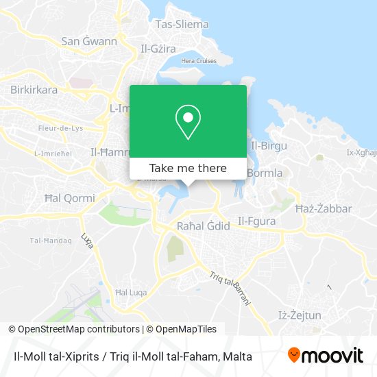 Il-Moll tal-Xiprits / Triq il-Moll tal-Faham map