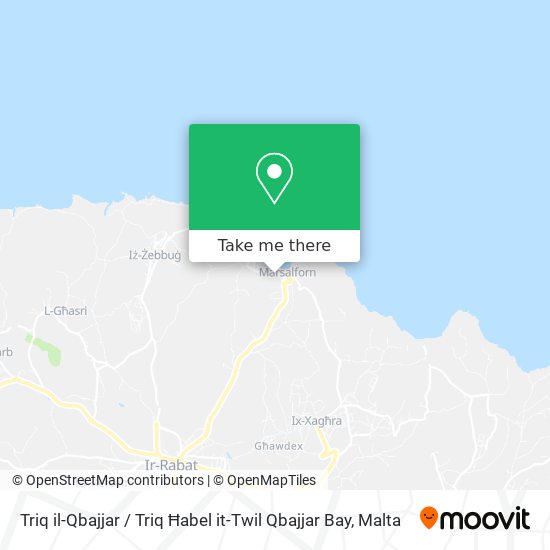 Triq il-Qbajjar / Triq Ħabel it-Twil Qbajjar Bay map