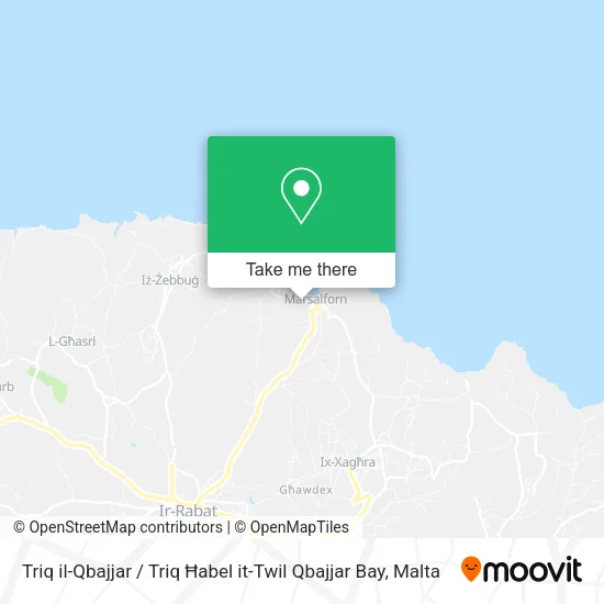 Triq il-Qbajjar / Triq Ħabel it-Twil Qbajjar Bay map