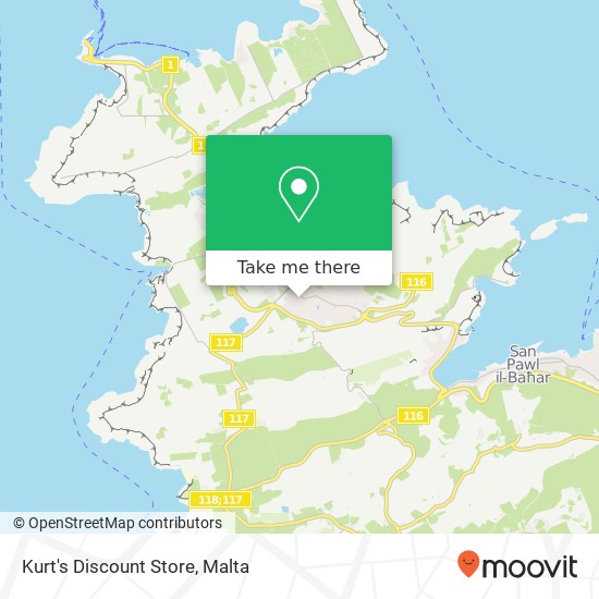 Kurt's Discount Store map