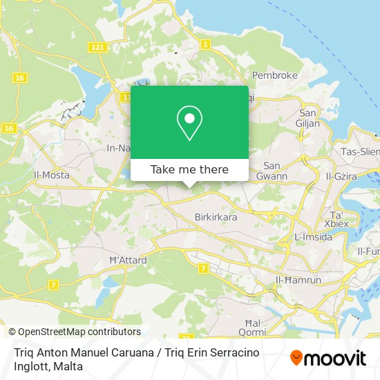 Triq Anton Manuel Caruana / Triq Erin Serracino Inglott map