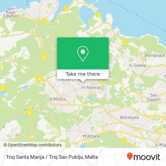 Triq Santa Marija / Triq San Publju map