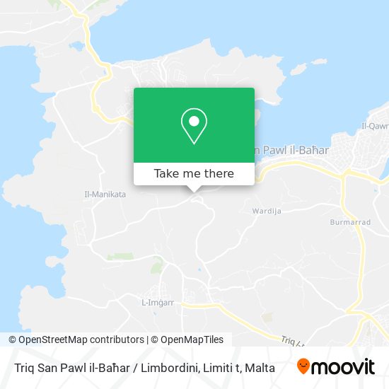 Triq San Pawl il-Baħar / Limbordini, Limiti t map