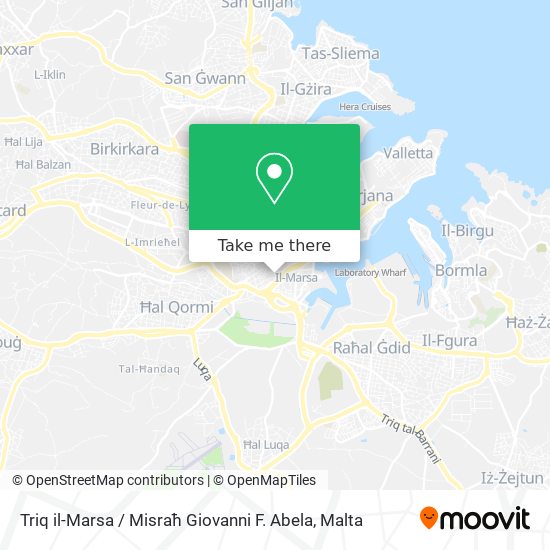 Triq il-Marsa / Misraħ Giovanni F. Abela map