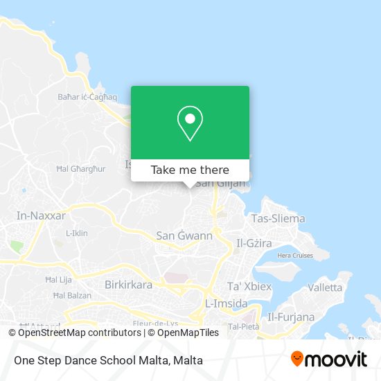 One Step Dance School Malta map