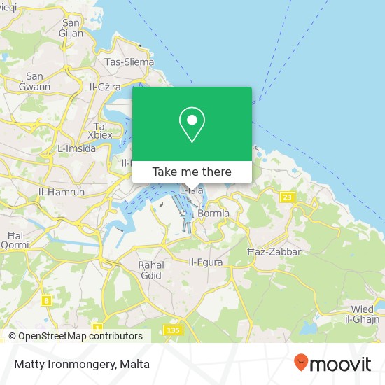 Matty Ironmongery map