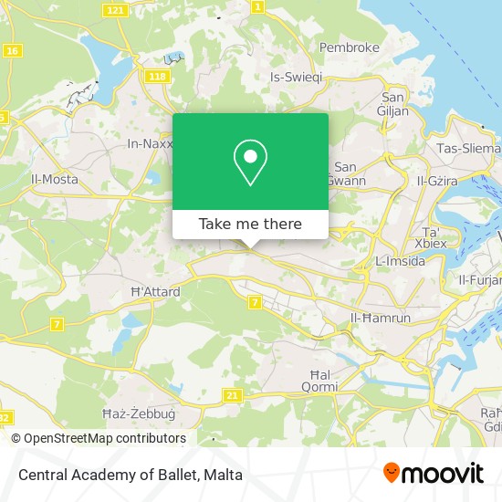 Central Academy of Ballet map