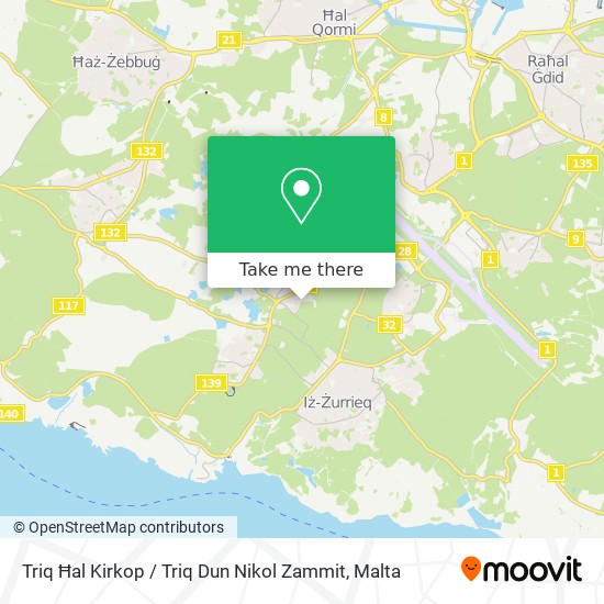 Triq Ħal Kirkop / Triq Dun Nikol Zammit map