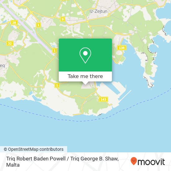 Triq Robert Baden Powell / Triq George B. Shaw map