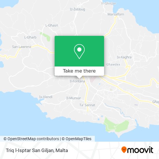 Triq l-Isptar San Giljan map