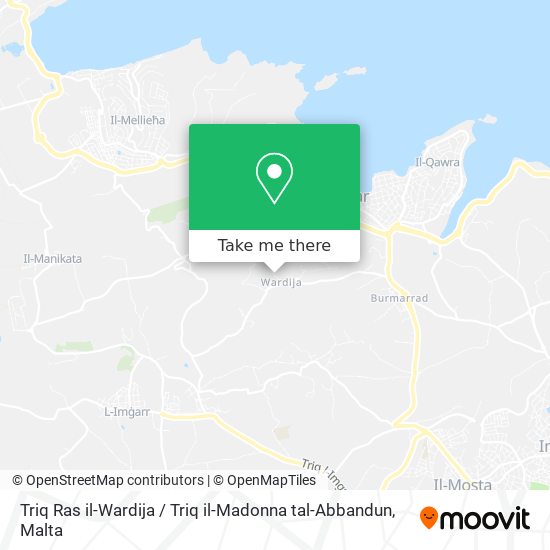Triq Ras il-Wardija / Triq il-Madonna tal-Abbandun map