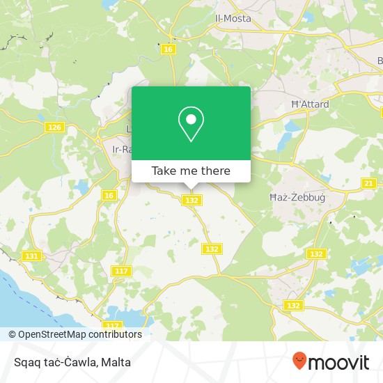 Sqaq taċ-Ċawla map