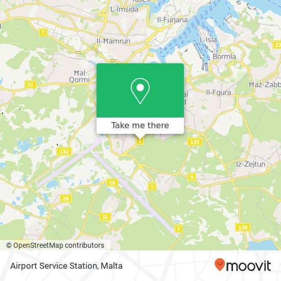 Airport Service Station map