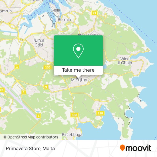 Primavera Store map