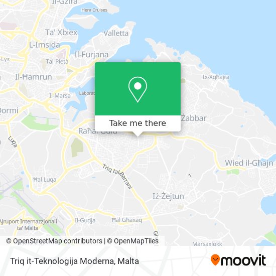 Triq it-Teknologija Moderna map