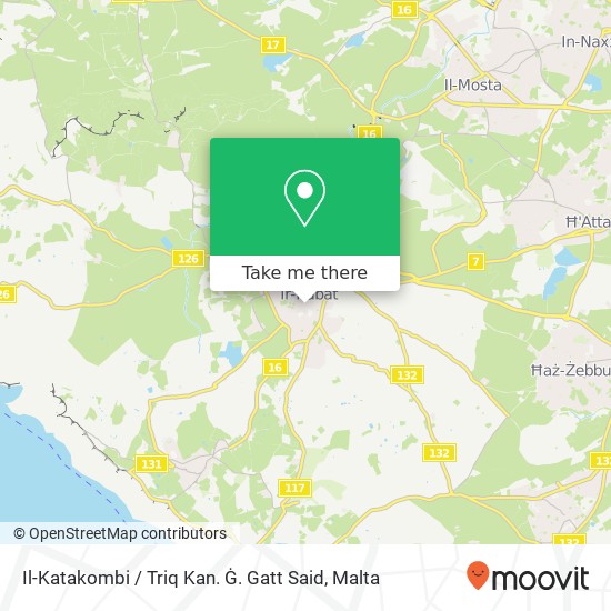 Il-Katakombi / Triq Kan. Ġ. Gatt Said map