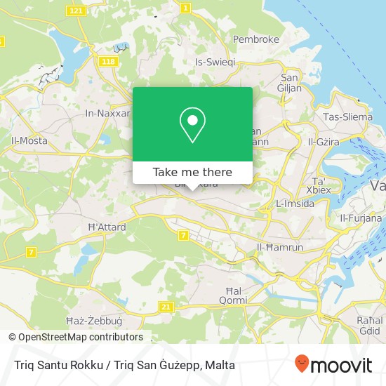 Triq Santu Rokku / Triq San Ġużepp map