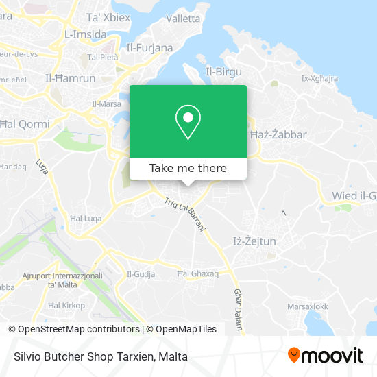 Silvio Butcher Shop Tarxien map