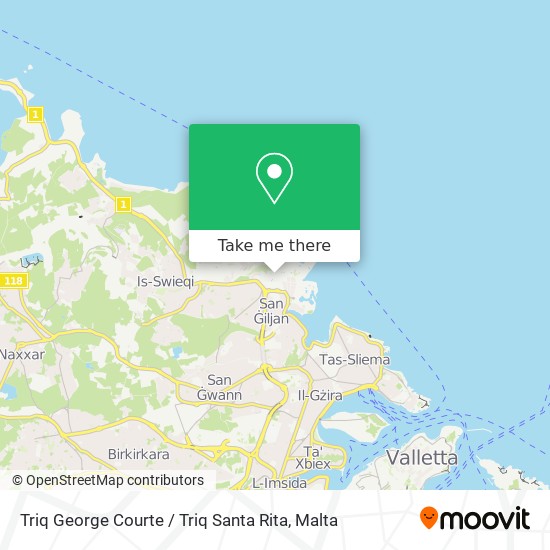Triq George Courte / Triq Santa Rita map