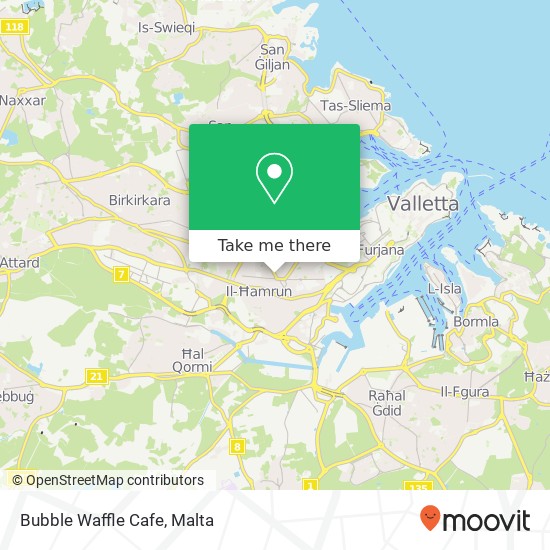 Bubble Waffle Cafe map