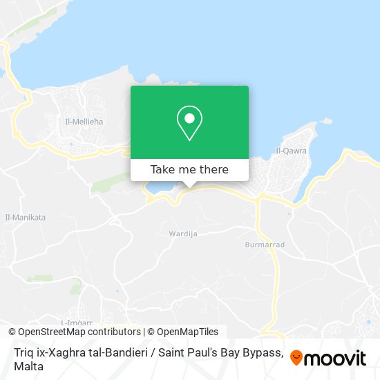 Triq ix-Xaghra tal-Bandieri / Saint Paul's Bay Bypass map