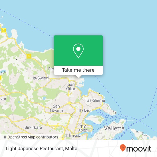 Light Japanese Restaurant map