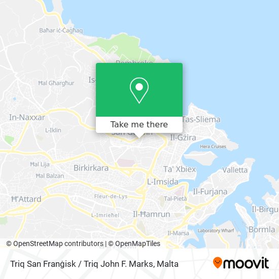 Triq San Franġisk / Triq John F. Marks map