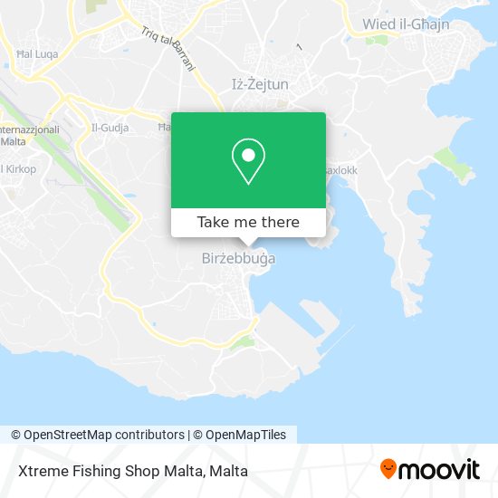 Xtreme Fishing Shop Malta map