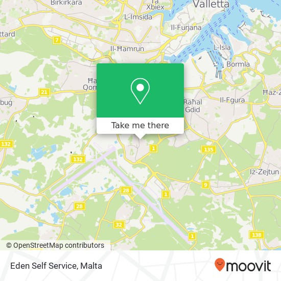 Eden Self Service map