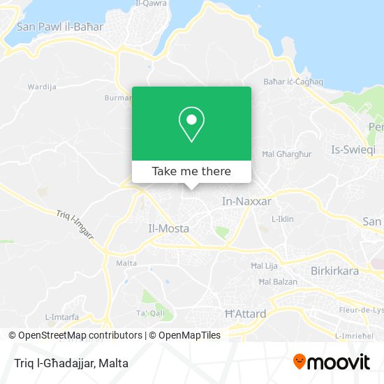 Triq l-Għadajjar map
