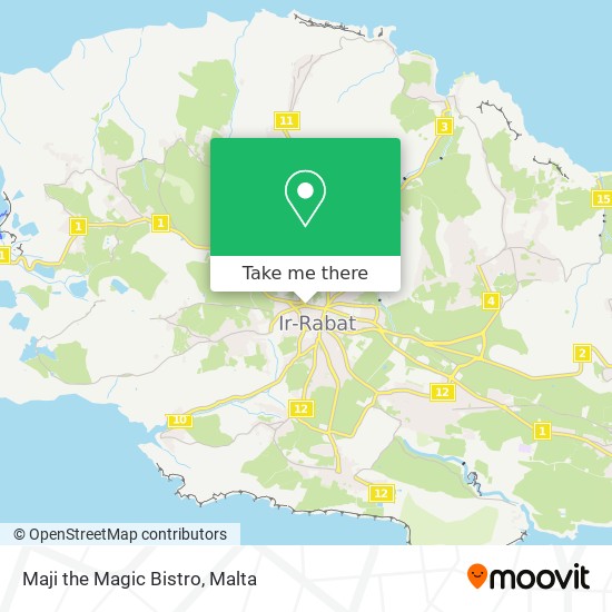 Maji the Magic Bistro map