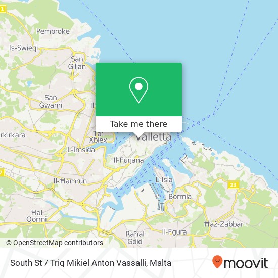 South St / Triq Mikiel Anton Vassalli map