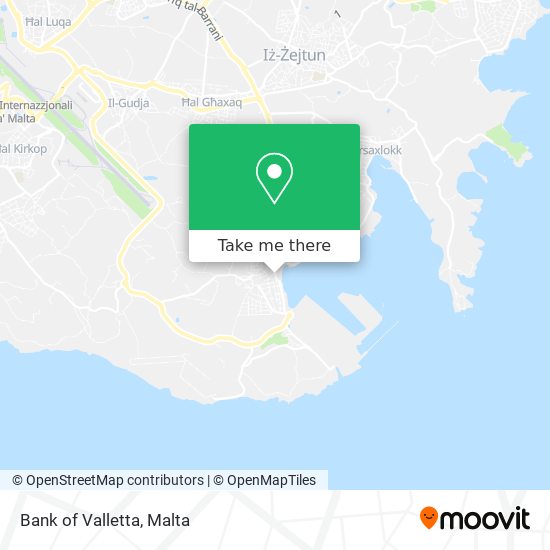 Bank of Valletta map