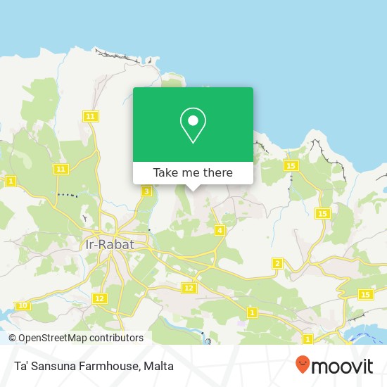 Ta' Sansuna Farmhouse map