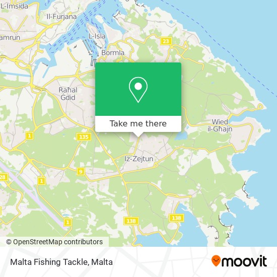 Malta Fishing Tackle map