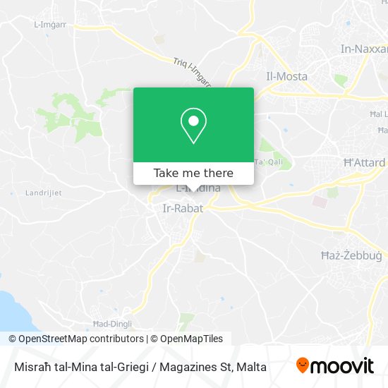 Misraħ tal-Mina tal-Griegi / Magazines St map