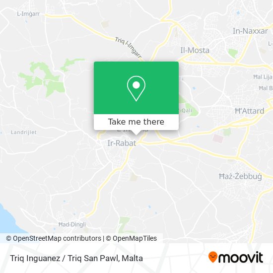 Triq Inguanez / Triq San Pawl map