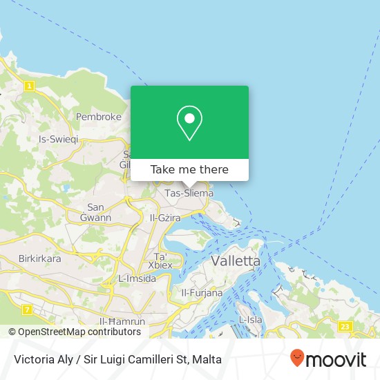 Victoria Aly / Sir Luigi Camilleri St map