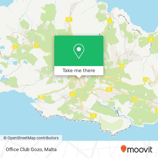 Office Club Gozo map