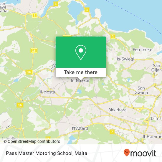 Pass Master Motoring School map