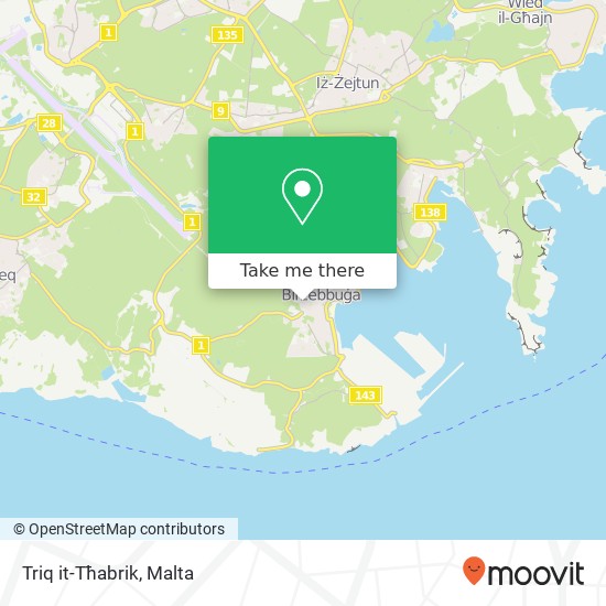Triq it-Tħabrik map