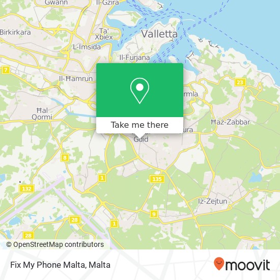 Fix My Phone Malta map