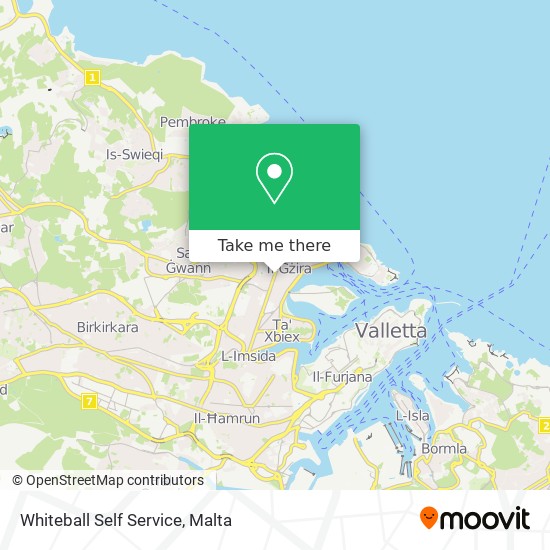 Whiteball Self Service map