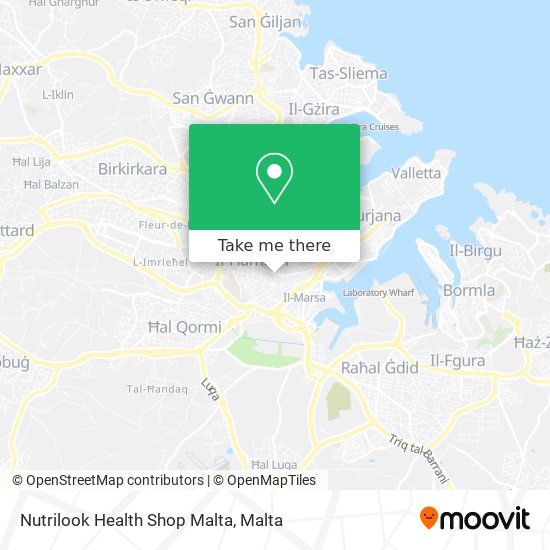 Nutrilook Health Shop Malta map