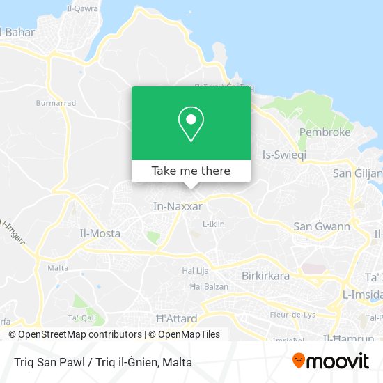 Triq San Pawl / Triq il-Ġnien map