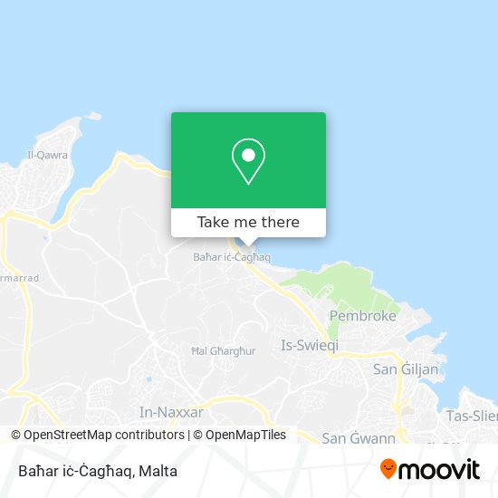 Baħar iċ-Ċagħaq map