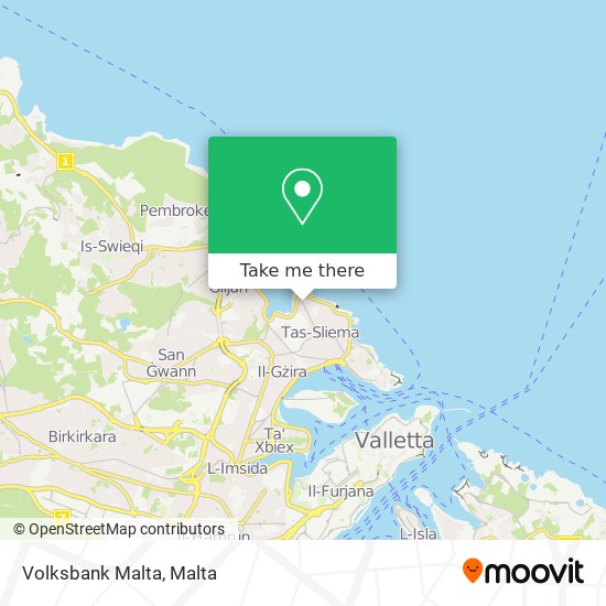 Volksbank Malta map